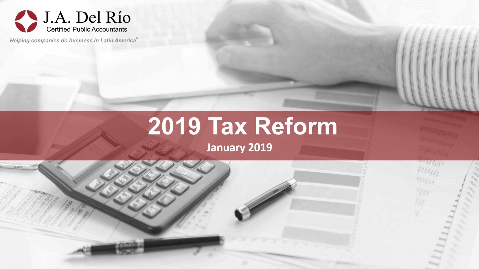 Webinar: 2019 Tax Reform