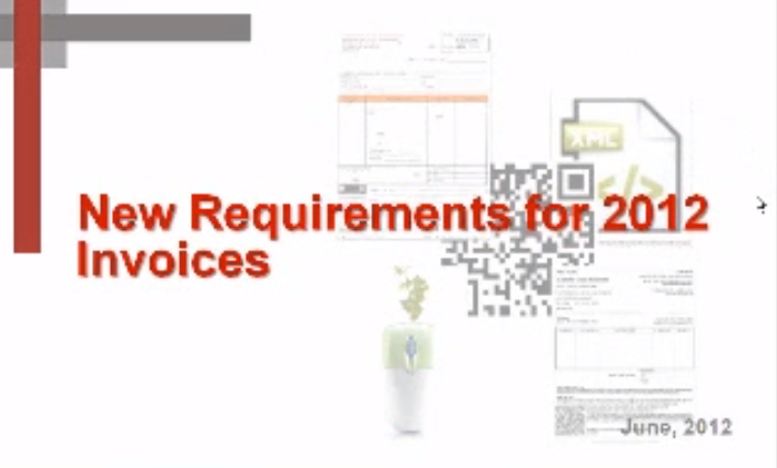 New 2012 Invoice Requirements